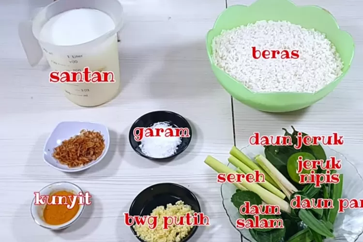 Bahan Bahan Nasi Kuning Dan cara Pembuatannya